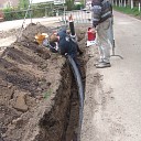 Laatste loodjes aansluiting hout gestookte kachel