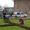 Aanleg automatische tuinberegening bij de Fakkert molen