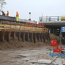 Inschuiven  viaduct vanmorgen vertraagd en uitgesteld