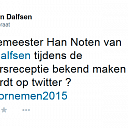 Jan van Dalfsen ‏wil burgemeester graag aan het twitteren hebben
