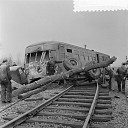 Ernstig treinongeluk 1957 met vrachtauto bij Raalte