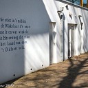 Muur voorzien van “t Oldluser volkslied. Muur voorzien van “t Oldluser volkslied.