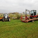 Omgewaaide kastanje kan op transport Omgewaaide kastanje kan op transport