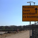 Tijdelijke weg aan gelegd Tijdelijke weg aan gelegd