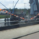 Schoonmaakbeurt onder Vechtbrug Schoonmaakbeurt onder Vechtbrug