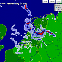 Vanmorgen tussen 9 en 10 uur het natst?