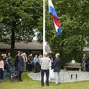 Herdenking bij het Indië-monument.
