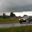 Git zwarte lucht boven Dalfsen