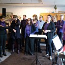 Optreden van gospelgroep in winkel Optreden van gospelgroep in winkel