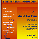 Vrijdag a.s. optreden Just for Fun
