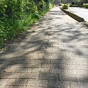 Fietspad zakt deels de grond in