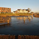 Winterbeeld rond de haven Winterbeeld rond de haven