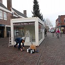 Glazenhuis geplaatst Glazenhuis geplaatst