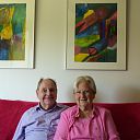 Bruidspaar Penne–Wies 60 jaar getrouwd.