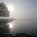 Herfst? mist, maar ook zon en vallende eikels