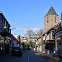 Feestelijk verlicht boodschappen doen