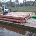 De oude sluisdeuren worden vervangen De oude sluisdeuren worden vervangen
