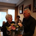 Huldiging Zonnebloem vrijwilligster Huldiging Zonnebloem vrijwilligster