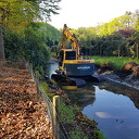 Graafmachine te water