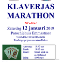 Komende zaterdag klaverjasmarathon Komende zaterdag klaverjasmarathon