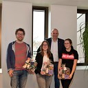Uitreiking Duurzaam cadeaupakket winnaars prijsvraag Damitobeurs