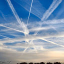 Laag hangende bewolking boven Dalfsen.