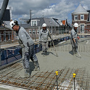 Waterfront beton storten