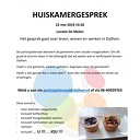 De Participatieraad nodigt u uit: huiskamergesprek