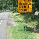 Wegafsluiting voor onderhoud Wegafsluiting voor onderhoud