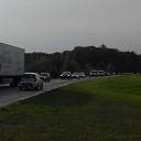 Enorme file op de Poppenallee Enorme file op de Poppenallee