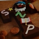 Chocoladeletter versieren of Pietjes maken Chocoladeletter versieren of Pietjes maken