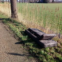 Bankstel gedumpt in berm van Ruitenborghweg Bankstel gedumpt in berm van Ruitenborghweg
