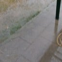  24 mm in een half uur regen in Hoonhorst