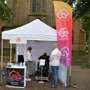 Campagneteam 3D afleiding auto komt naar Kerkplein in Dalfsen Campagneteam 3D afleiding auto komt naar Kerkplein in Dalfsen