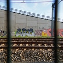 Nieuwe viaduct Hessenweg over spoorlijn nu al vol graffiti Nieuwe viaduct Hessenweg over spoorlijn nu al vol graffiti