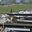 Het water zakte al weer snel Het water zakte al weer snel