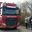 Collega’s MDI logistics brengen eerbetoon aan ernstig zieke collega