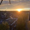 De zon komt op boven Dalfsen