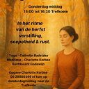 Herfst yoga en meditatie