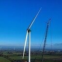 Windturbine word afgebroken