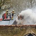 Brand woning rieten dak aan de Hout Es in Dalfsen (update)
