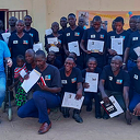 Shirts van Sukerbietenfestival worden gedragen in Zambia